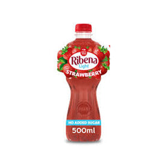 Ribena Strawberry Light No Added Sugar Drink 500ml