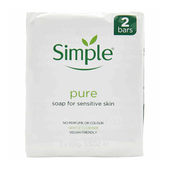 Simple Pure Soap Bar 2x100g