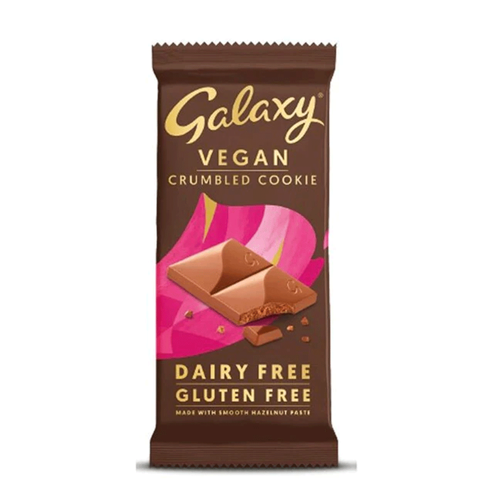 Galaxy Vegan Crumbled Cookies Chocolate 100g