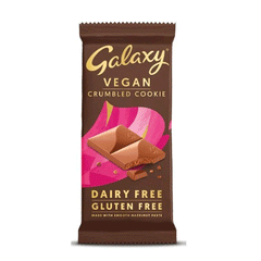 Galaxy Vegan Crumbled Cookies Chocolate 100g