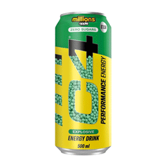 C4 Millions Apple Zero Sugar Energy Drink Can 500ml