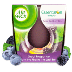 Air Wick Purple Blackberry Spice Candle 105g