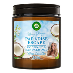 Air Wick Paradise Escape Coconut & Sandalwood Candle 205g