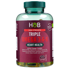 H&B High Strength Triple Omega 3-6-9 120s Cap