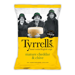 Tyrrells Mature Cheddar & Chive Chips 40g