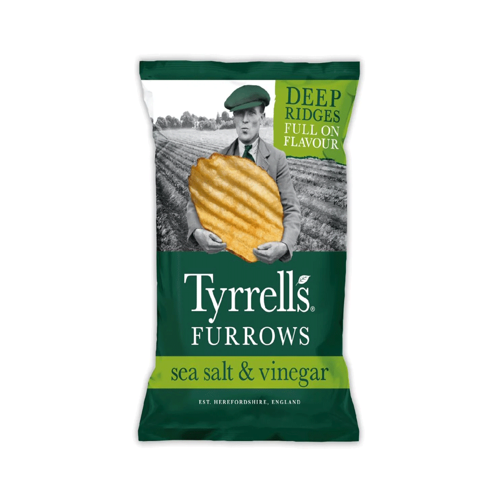 Tyrrells Sea Salt & Vinegar Crisps 150g