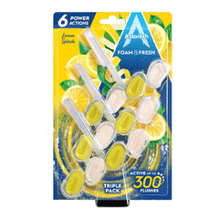 Astonish Foam & Fresh Lemon Splash Toilet Block 3x48g
