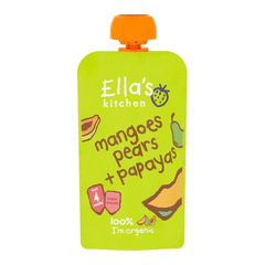 Ellas Kitchen Mangoes Pears+papayas 120g