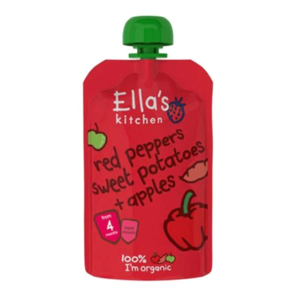 Ellas Kitchen Red Peppers Sweet Potatoes + Apple 120g