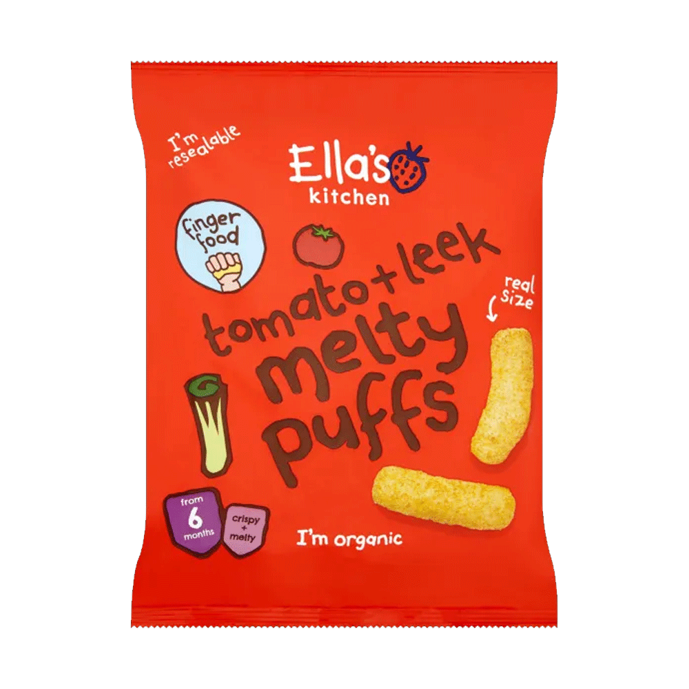 Ellas Tomato+leek Melty Puff 20g