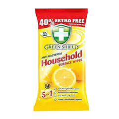 Green Shield Anti-bacterial Household Surface Wipes 70s