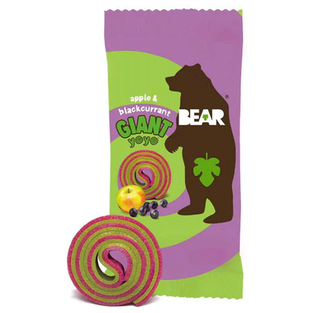Bear Real Fruit Giant Yoyo Apple & Blackcurrant 20g