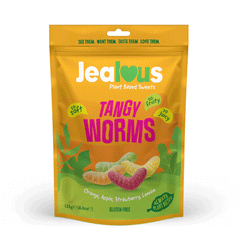 Jealous Sweets Tangy Worms 125g