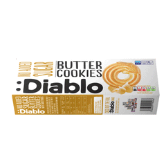 Diablo No Added Sugar Butter Cookies 135g