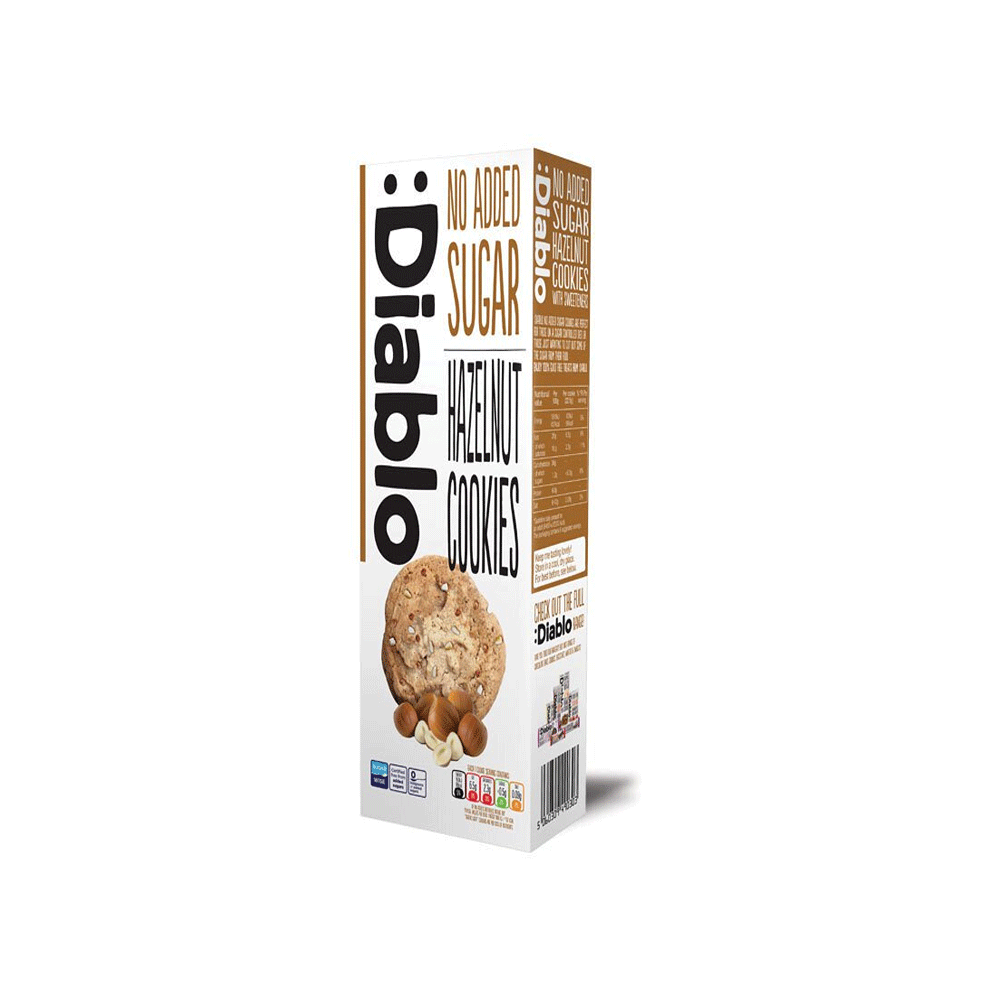 Diablo No Added Sugar Hazelnut Cookies 135g