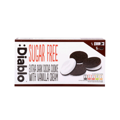 Diablo Sugar Free Extra Dark Cookie Vanilla Cream 176g