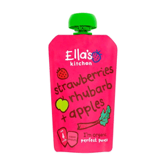 Ellas Kitchen Strawberry Rhubarb + Apples 120g