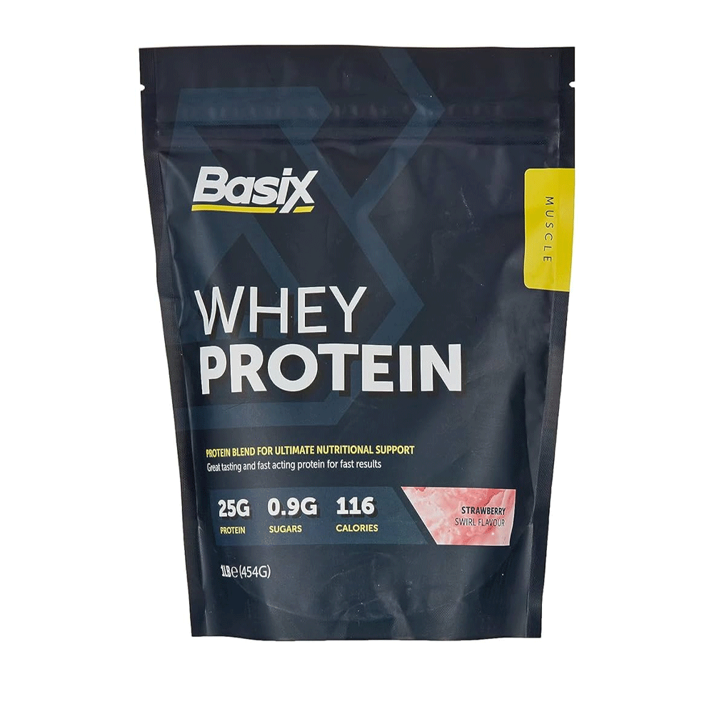 Basix Whey Protein Strawberry Swirl Flavour 454g 1lb