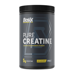 Basix Pure Creatine Unflavoured 500g 100 Servings