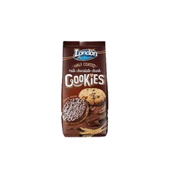 London Half Coated Milk Chocolate Chunk Cookies 160g