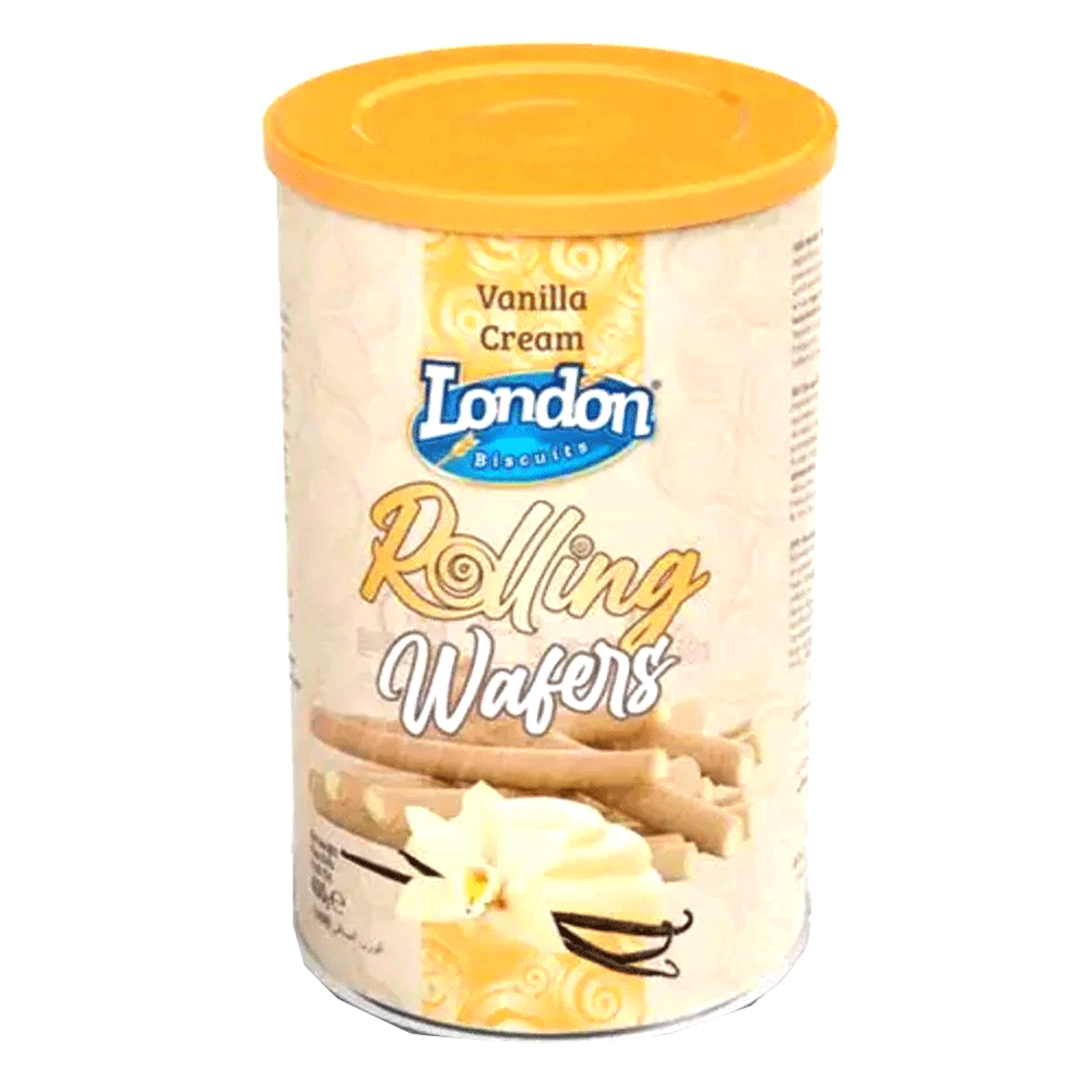 London Rolling Wafers Vanilla Cream 400g