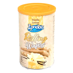 London Rolling Wafers Vanilla Cream 400g