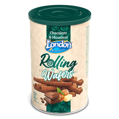 London Rolling Wafers Chocolate & Hazelnut 400g