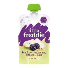 Little Freddie Blackberries,Pear,Apple & Oats Organic +6m 100g