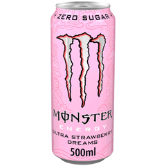 Monster Energy Ultra Strawberry Dreams Zero Sugar Can 500ml