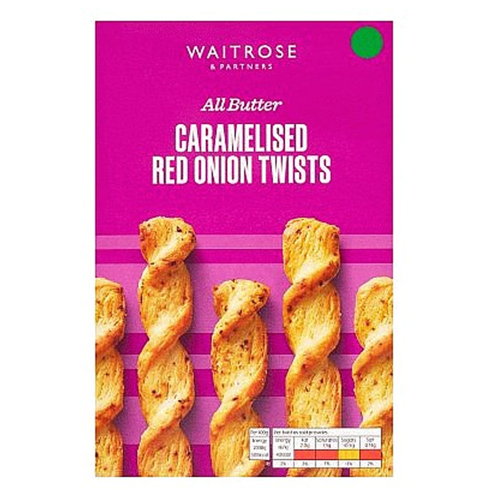 Waitrose Caramelised Red Onion Twists 125g