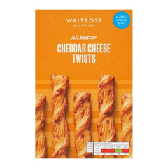Waitrose All Butter Cheddar Cheese Twists 125g