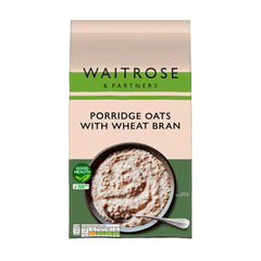 Waitrose Porridge Oats With Wheat Bran 1kg
