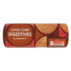 Sainsburys Chocolate Chip Digestives Biscuits 400g