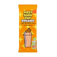 Sainsburys Fizzy Soda Pop Straws 70g