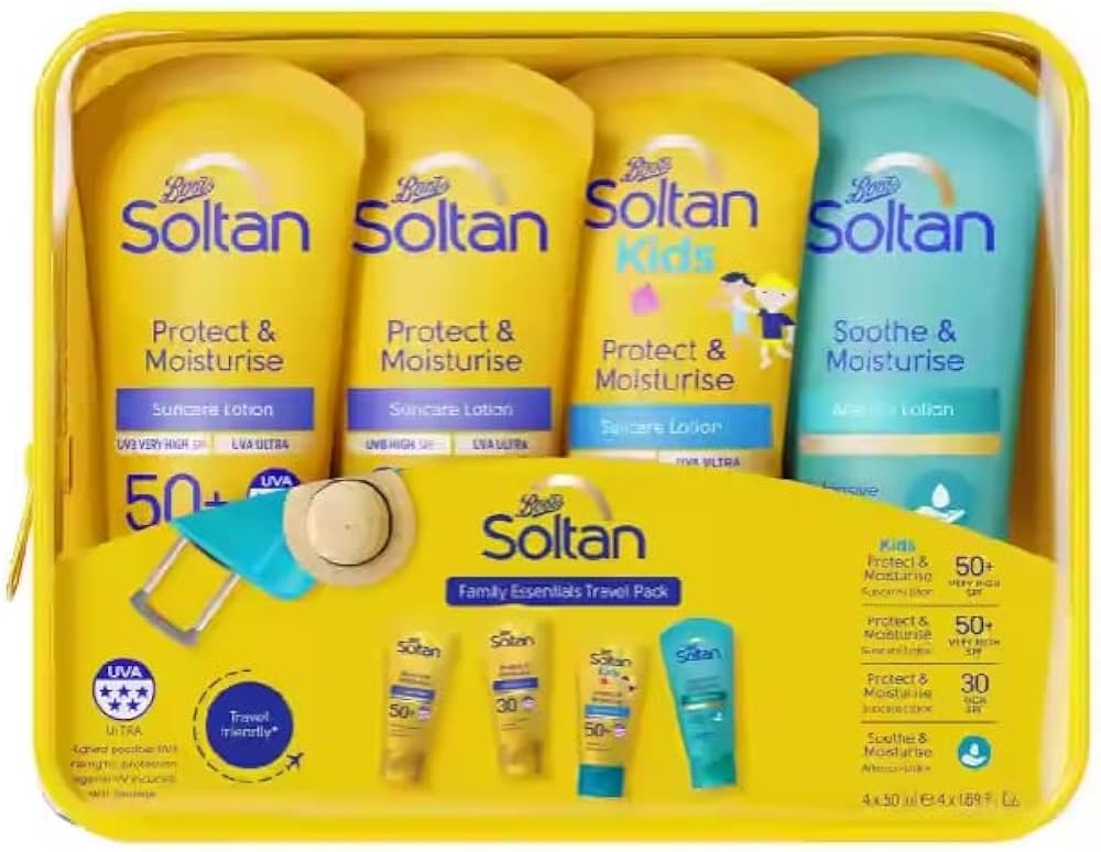 Boots Soltan Family Essentials Travel Mini Pack 4s