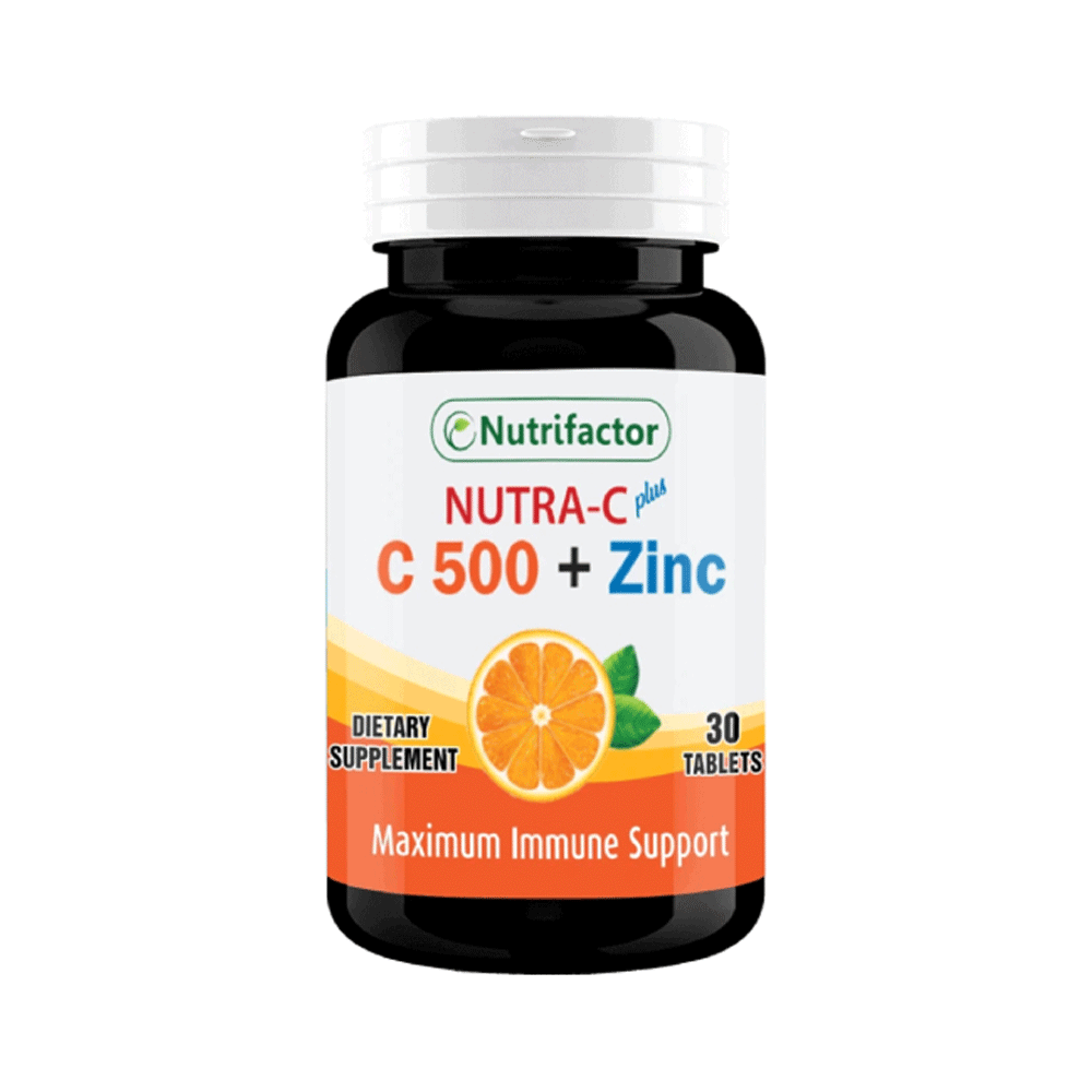 Nutrifactor Nutra-c Plus C500+zinc 30 Tablets