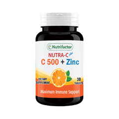 Nutrifactor Nutra-c Plus C500+zinc 30 Tablets