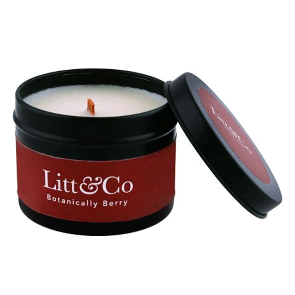 Litt&Co Botanically Berry Cotton Wick Candle Large