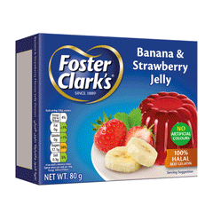 Foster Clark's Banana & Strawberry Jelly 80g