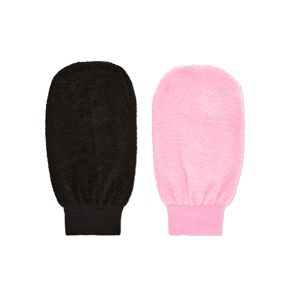 Primarks 2 Makeup Cleansing Mitts Pink, Black