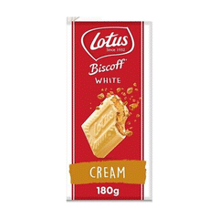 Biscoff Lotus White Chocolate With Cream 180gm