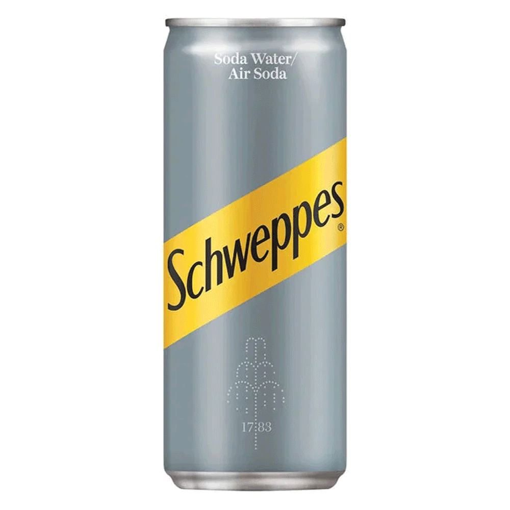 Schweppes Soda Water 300ml Can