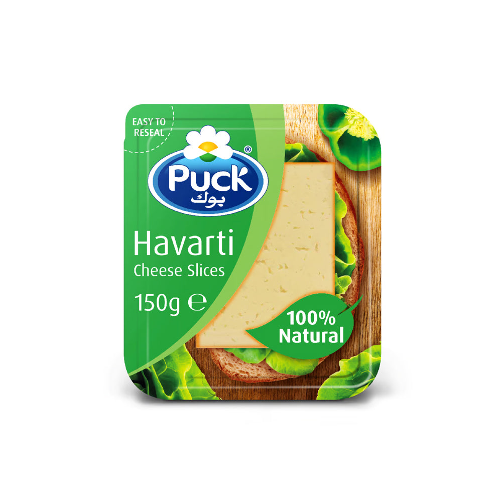 Puck Natural Havarti Cheese Slices 150g Springs Stores (Pvt) Ltd