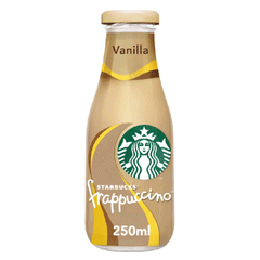 Starbucks Frappuccino Coffee Drink, Vanilla Flavor, Bottle 250ml