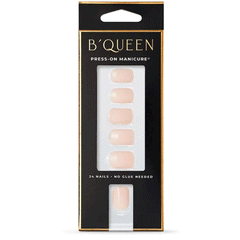 B'Queen Solid Nails Ivory Nude (Square)