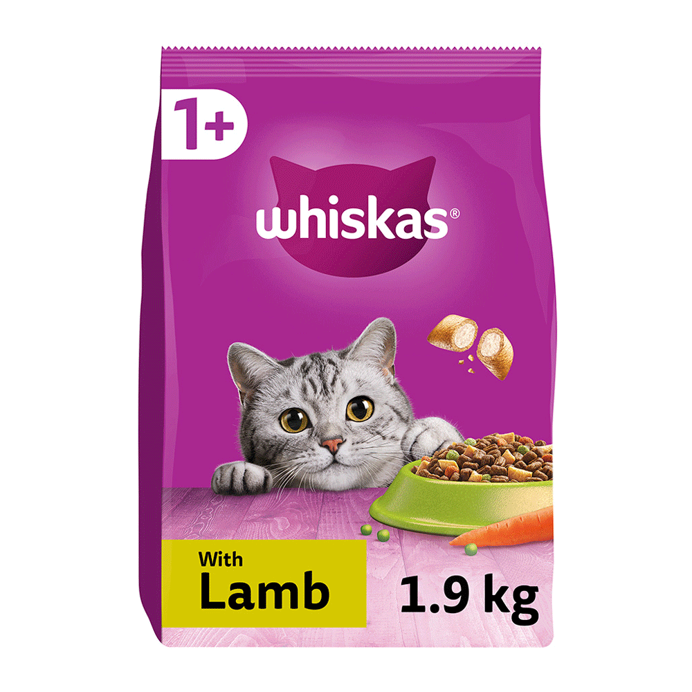 Whiskas Lamb Cat Food 1+ 1.9kg