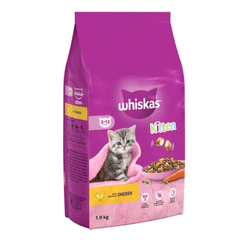 Whiskas Kitten Chicken Cat Food 2-12 Month 1.9kg