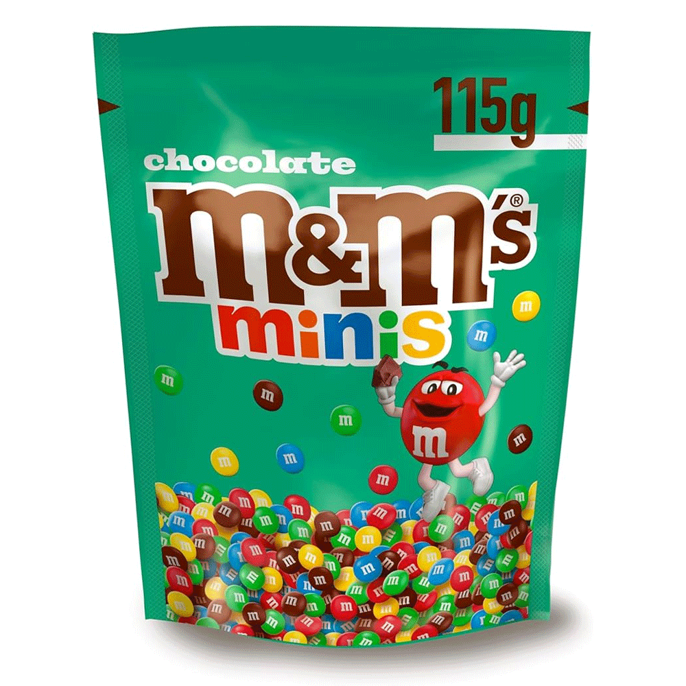 M&Ms Minis Chocolate Pouch 115g