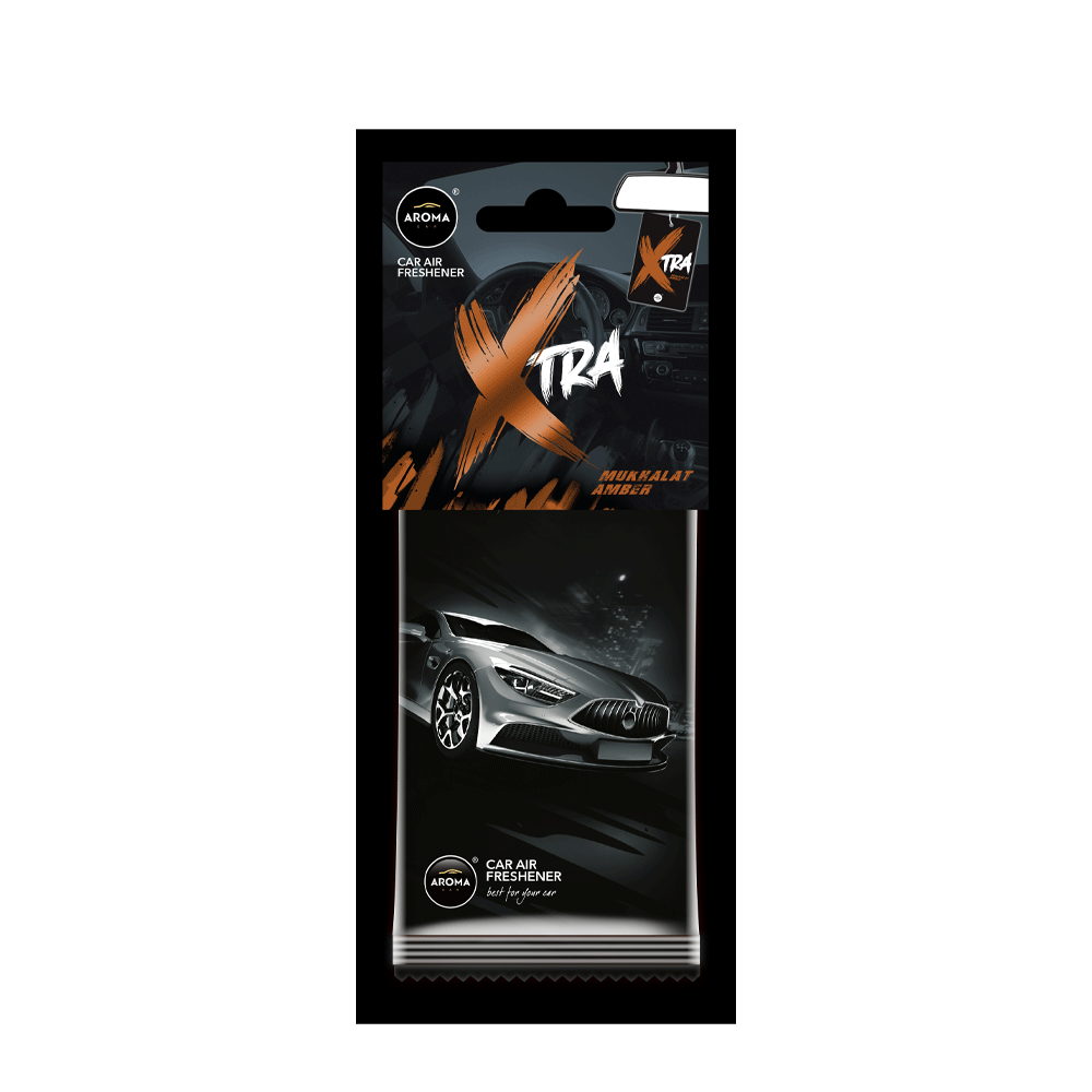 Aroma Car Extra Mukhalat Amber Car Air Freshener Card 1s