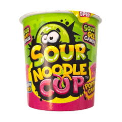 Johny Bee Sour Noodle Cup Popping Candy Stick 65g